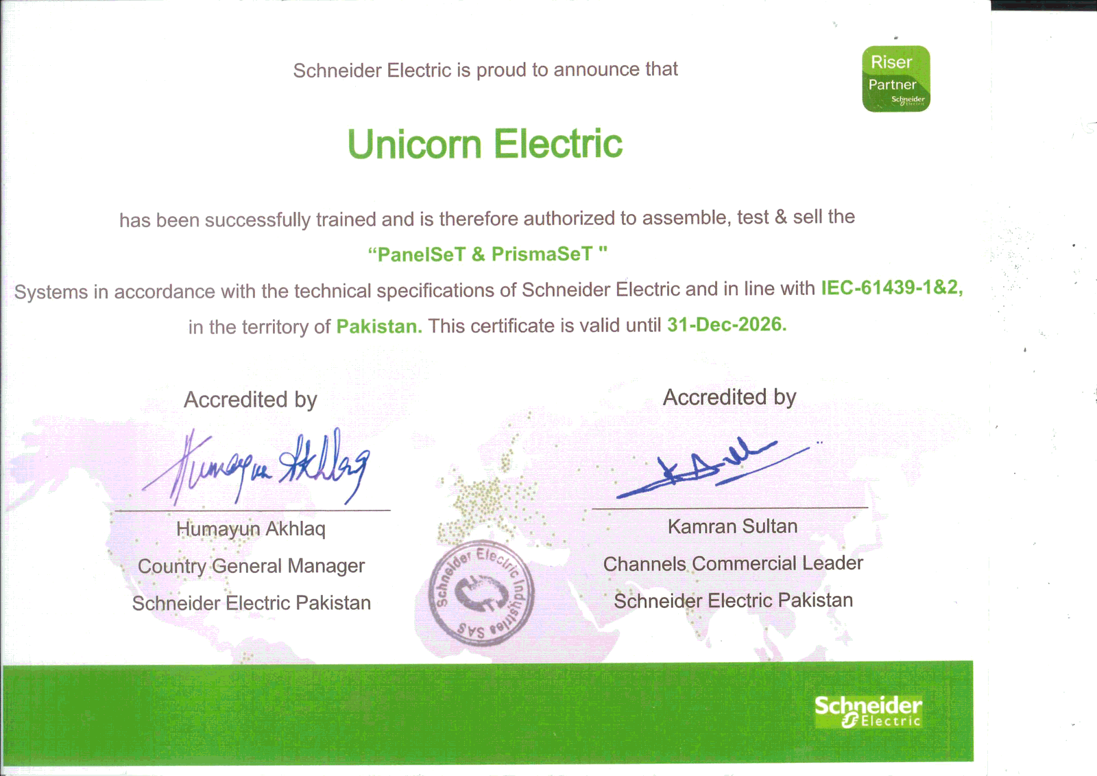 Certified System Panel Builder — PanelSeT & PrismaSeT